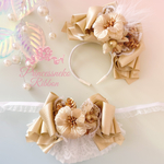 🎅クリスマス🎄チョーカー&カチューシャセット⚜️パールゴールド⚜️キラキラ🎀robe🎀