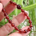 ◆再入荷◆パイロープガーネット(薔薇柘榴石)& ロードガーネット ◆赤向き◆宝石質◆濃い色◆K00446 天然石ブレスレット パワーストーンブレスレット