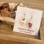 うさうさクリスマスパンセット♪［ピアス、イヤリング、チャーム加工可能］