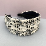 LINTON TWEED♡パールさりげなく♡素敵なツイードをシンプルに♡カチューシャ♡幅広