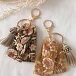 秋色♡刺繍リボンキーホルダー 【color】イエローの販売ページです。