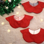 🎄クリスマススタイ🎄星柄ベビースタイ　花びらスタイ　360℃スタイ　ギフト　クリスマス会におすすめ【送料無料】