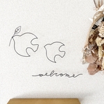 【北欧の鳥 親子セットとwelcome】ワイヤーアート ワイヤークラフト シンプルナチュラルなインテリア＊玄関インテリアなどに..＊ (送料無料)