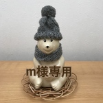  【再販】しろくま貯金箱ニット帽・スヌードセット♡（送料無料)