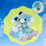 みみうさ🐰《12月誕生石カラー💙ブルージルコン》あみぐるみ