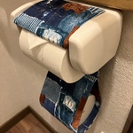 デニム風トイレットペーパーホルダー