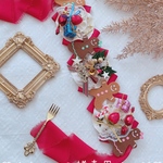 ♡くまにょふ様オーダー専用ページ♡クリスマス～ジンジャーブレッドマンとクリスマススイーツのチョーカー～ ペット用アクセサリー ペット用チョーカー 中型犬 オーダー品 クリスマスケーキ キャンディ