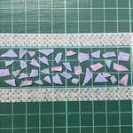 オーロラユニコーンカラー赤斑　小間割りカットピース