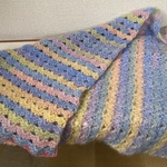 ハンドメイド　ひざ掛け