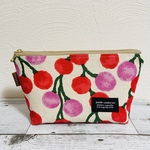 マルチポーチ★木の実のポルカドット　ポケット付き