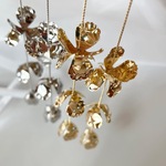 Sugar gold フラワーピアス　イヤリング　ブライダル　ウェディング　結婚式　大ぶりピアス　お出かけ　お呼ばれ　