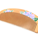 和風小物＝アジサイ 木製櫛