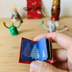 ちょっと飛び出す豆本「メリークリスマス」