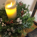 クリスマスリースシンプルナチュラル