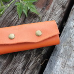 ◇Bag ハンドル 革カバー ◇シェブール・オレンジ＊ワンハンドル＊ｓ size 