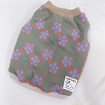 ♡秋冬新作犬服オーダー★着る毛布ボアタンク♪北欧花柄茶色中型犬小型犬フレブル服パグ服フレンチブルドッグ服中型犬小型犬ボストンテリア服