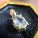 アクアマリンのシンプルペンダント