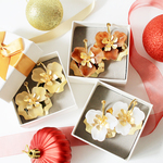 【特集掲載】スペシャルギフト　＊　フラワーフープ　クリスマス限定　イヤリング　ピアス