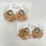 ▫️new▫️Rico 「Candy」ベージュ ピアス・イヤリング