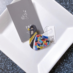colorfulbird 鳥 ビーズ刺繍ブローチ