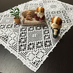 華やかランチョンマット・花瓶敷・テーブルセンター・レース編み#3