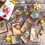 ♡感謝品♡送料無料【P91-1 コラージュ素材】海外紙モノ本　クリスマス　デザインペーパー　手帳　ジャンクジャーナル　スクラップ
