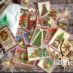 ♡感謝品♡送料無料【P91-4 コラージュ素材】海外紙モノ本　クリスマス　デザインペーパー　手帳　ジャンクジャーナル　スクラップ