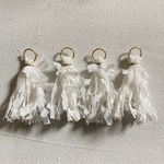 引き揃え糸 タッセルパーツ  white
