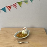 20時販売開始します。ミニチュア雪だるまカレー