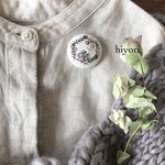 刺繍ブローチ