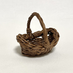 ゆりかごバッグ　ミニチュア / Miniature Cradle - Shaped Basket with Handle / hinoki