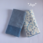 再販♡リバーシブル リボン♡ストライプの ふわふわ抱っこひもカバー