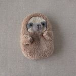 【再販】もふもふ動物ぬいぐるみポーチ（なまけものB）