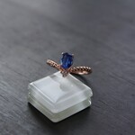 カイヤナイト　Vドットフロートリング　SILVER925　PG