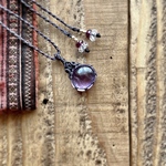 アメシストのマクラメネックレスa