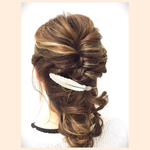 ズレない！ シルバーフェザー  ヘアアクセ   送料込