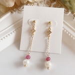 ruby＆pearlピアス♡