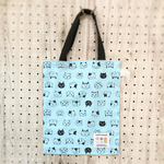 ちょっとそこまで☆小さなエコバッグ♪猫ネコ顔だらけ！🙀