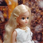 920リカちゃん チョーカーピアスヘアピンセット（パールと星）○1105