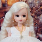 924リカちゃん ネックレスとピアスのセット（CSクロス）●1105