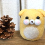 しもぶくれたまご・たれ耳の犬(黄・白)