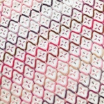 刺し子のふきん・亀甲花刺し(お値下げ中)