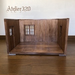kokushihaku様専用　コの字型ドールハウス  ミニチュア家具 1/12サイズ               