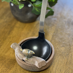 可愛い小鳥のお玉たて陶器