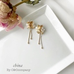 花束 ピアス/イヤリング 金属アレルギー対応  大人　