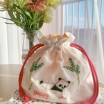 nanapoppy ヨーヨーパンダ刺繍巾着