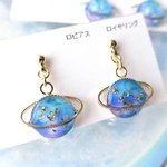 【再販】－耳元で揺れる土星－  ピアス/イヤリング