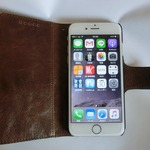 iphoneケース　6、6Ｓ用　（牛革型押し）