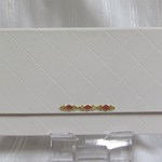 チケットケース　レザー風　白