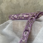 インド刺繍リボン　花　インド刺繍　スパンコール　刺繍リボン　リボン　りぼん　※10月8日よりゆうパケットにて発送となります。